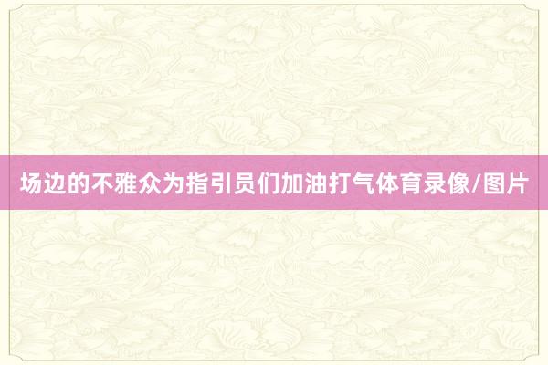场边的不雅众为指引员们加油打气体育录像/图片