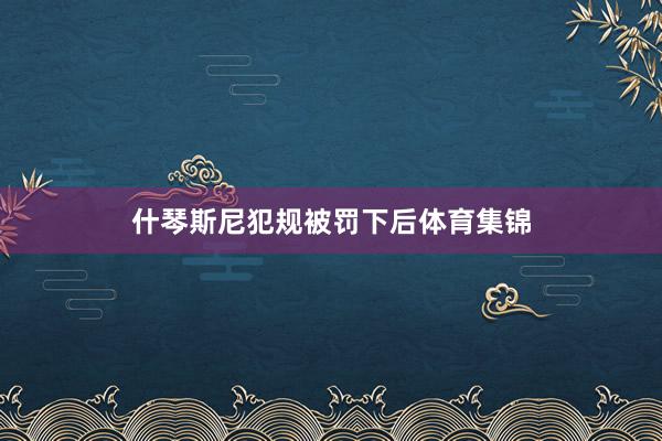 什琴斯尼犯规被罚下后体育集锦