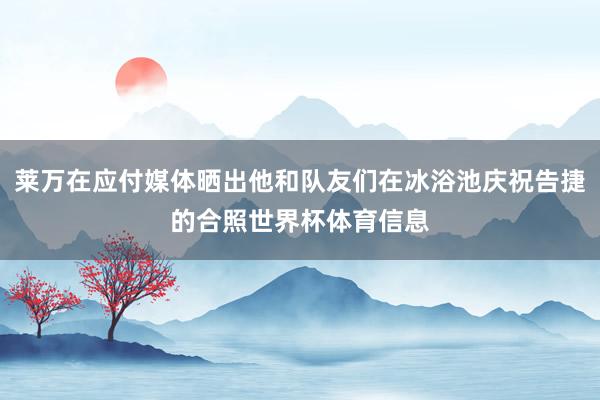 莱万在应付媒体晒出他和队友们在冰浴池庆祝告捷的合照世界杯体育信息
