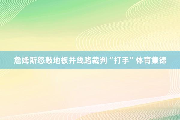 詹姆斯怒敲地板并线路裁判“打手”体育集锦