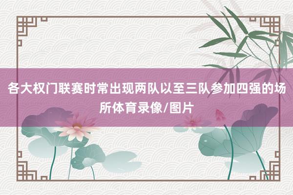 各大权门联赛时常出现两队以至三队参加四强的场所体育录像/图片