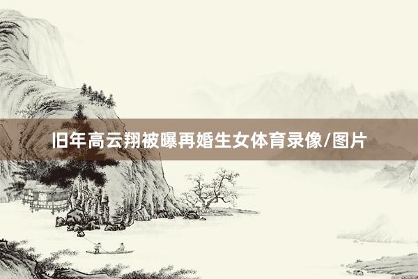 旧年高云翔被曝再婚生女体育录像/图片