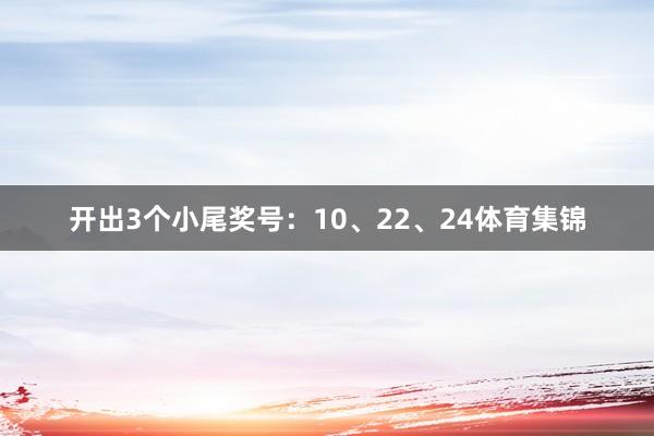 开出3个小尾奖号：10、22、24体育集锦