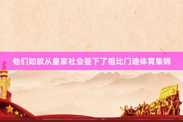他们如故从皇家社会签下了祖比门迪体育集锦