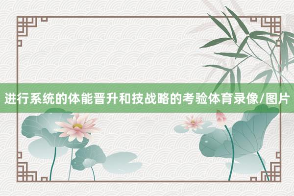 进行系统的体能晋升和技战略的考验体育录像/图片