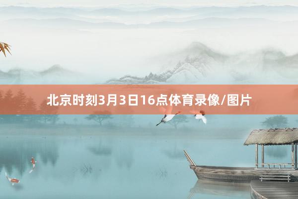 北京时刻3月3日16点体育录像/图片