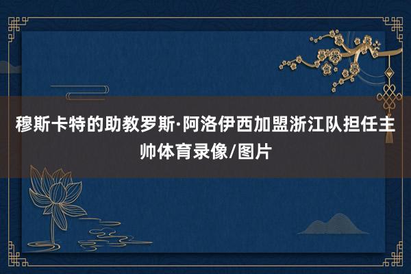 穆斯卡特的助教罗斯·阿洛伊西加盟浙江队担任主帅体育录像/图片