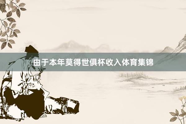 由于本年莫得世俱杯收入体育集锦